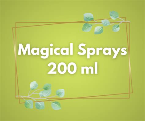 Enhancing Your Rituals with Specially-tailored Magical Spray Proportions